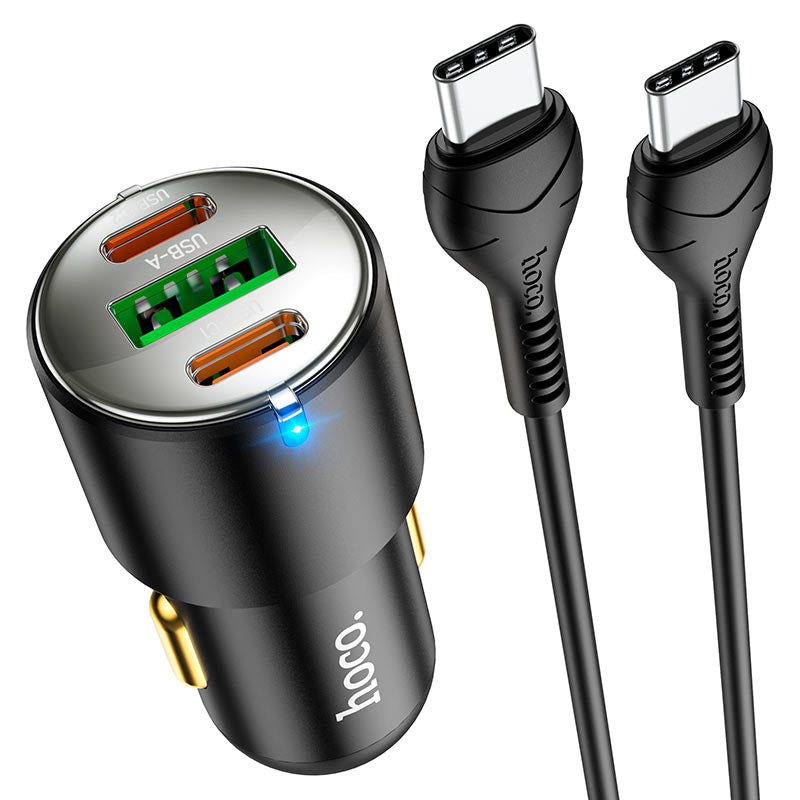 Hoco - 3 Port Car Charger (NZ6)