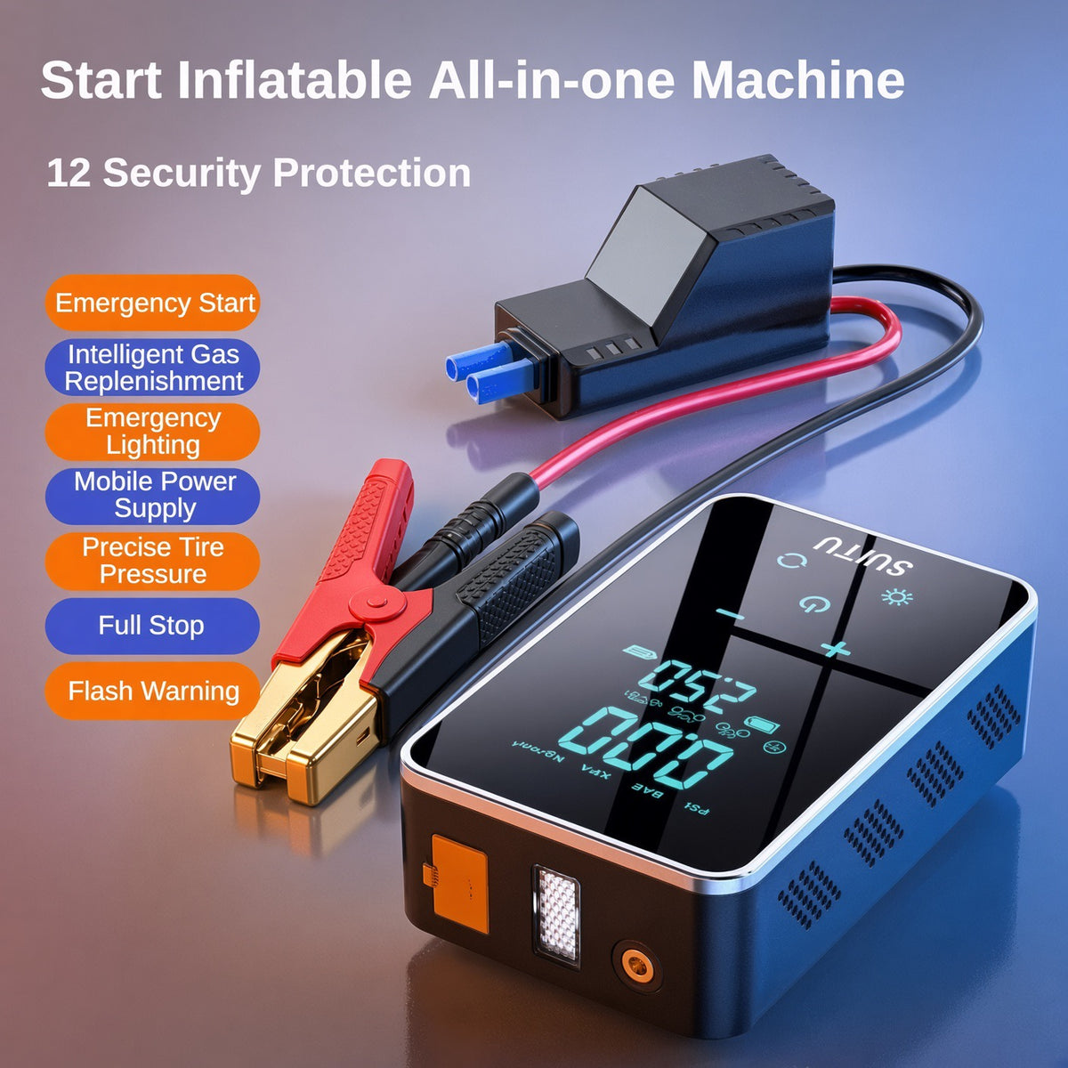 Portable Multi-Purpose Digital Air Compressor ©