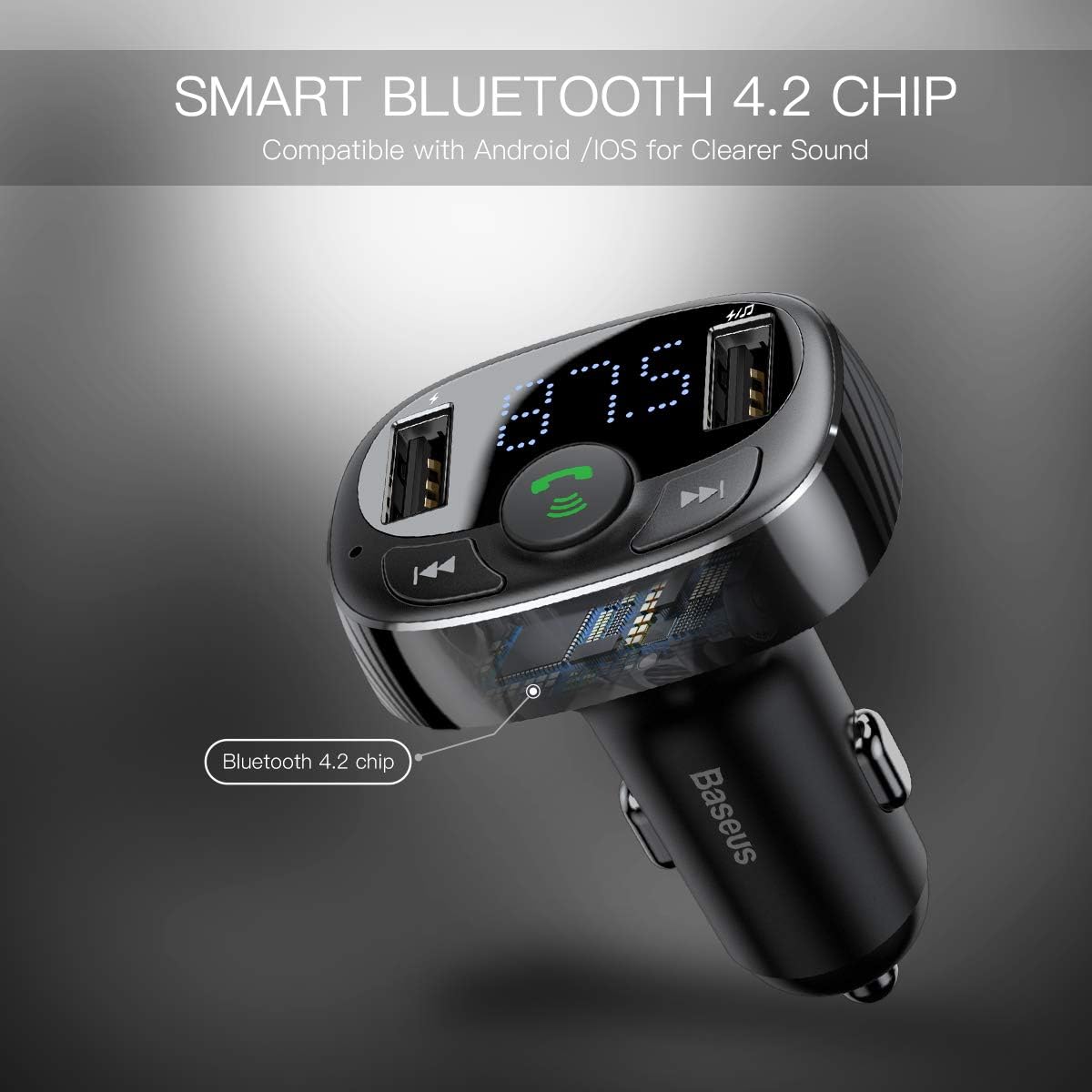 T-Typed Bluetooth MP3 Car Charger
