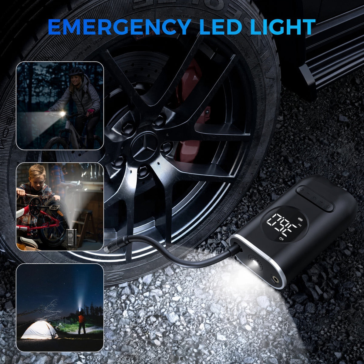 Portable Digital Tire Inflator Air Pump