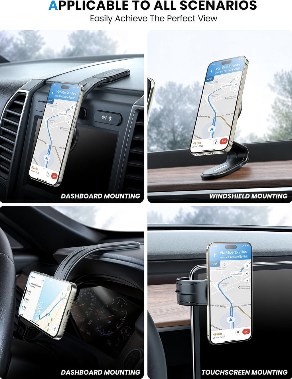 Detachable Magnetic Car Phone Mount