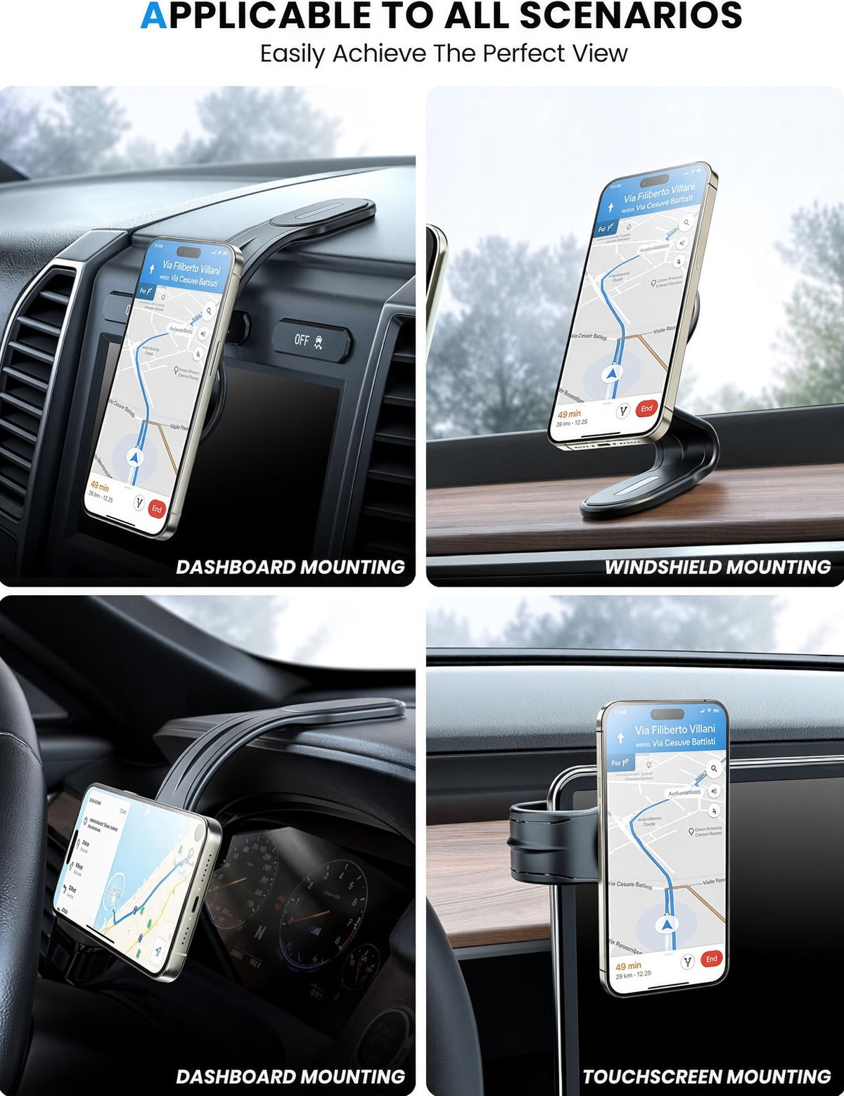 Detachable Magnetic Car Phone Mount