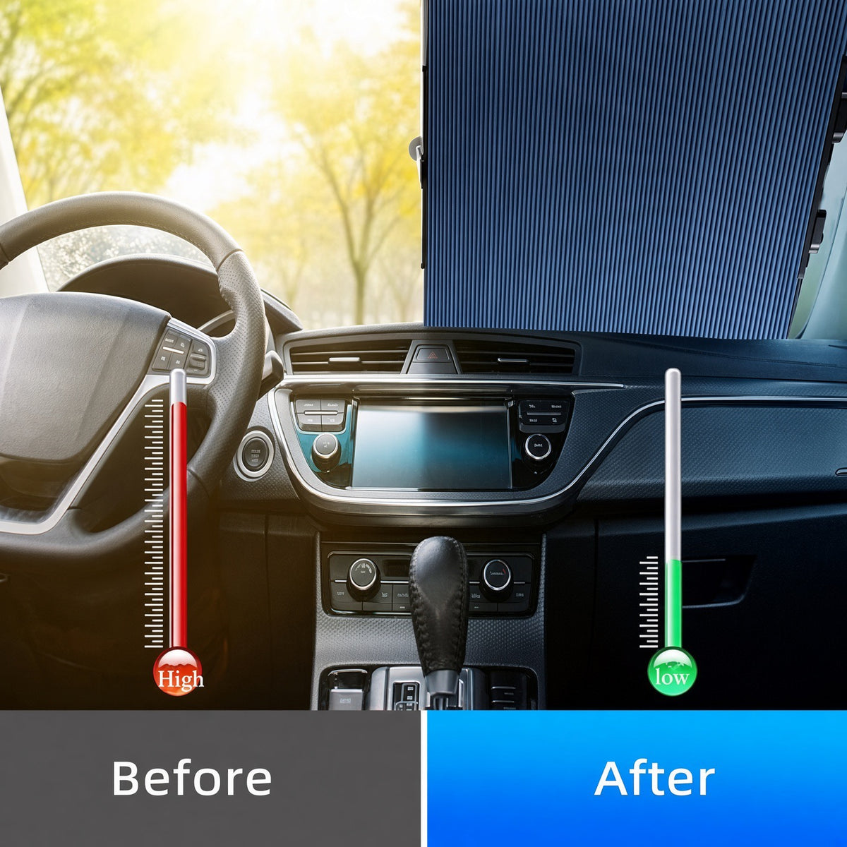 Retractable Sun Car Shade