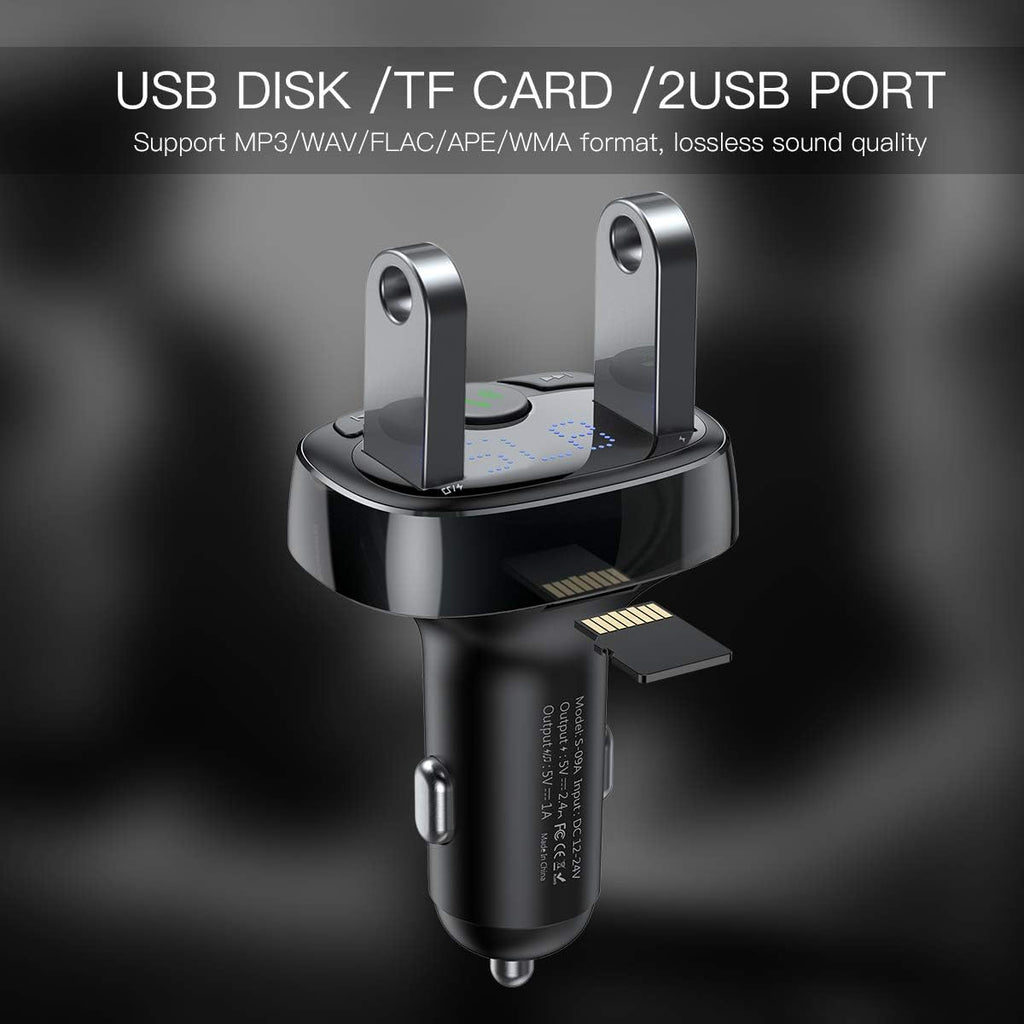 T-Typed Bluetooth MP3 Car Charger