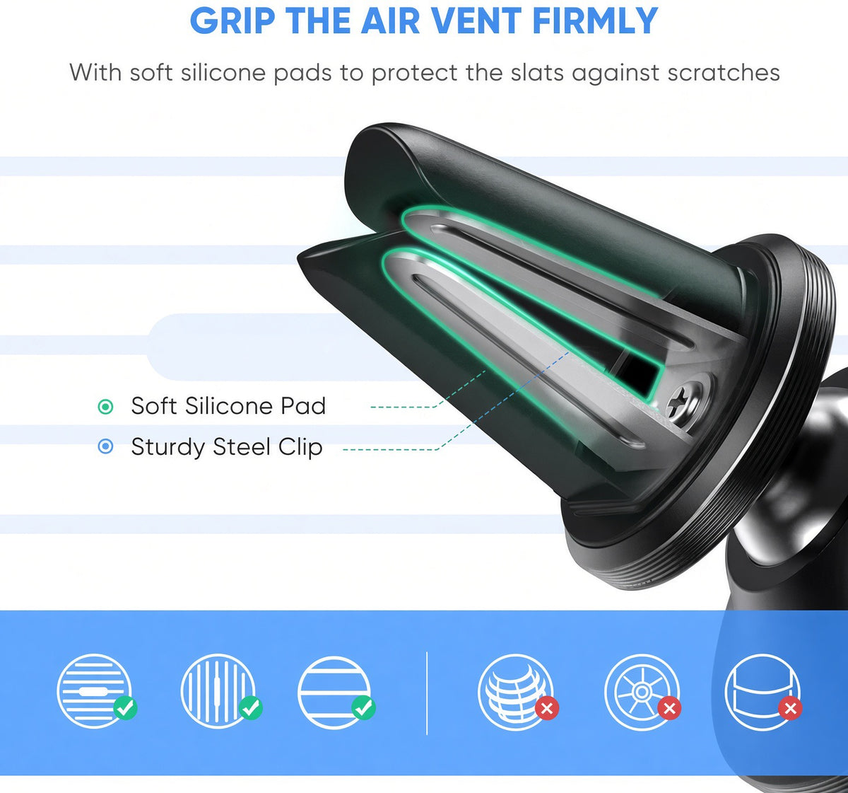Air Vent Universal Magnet Holder